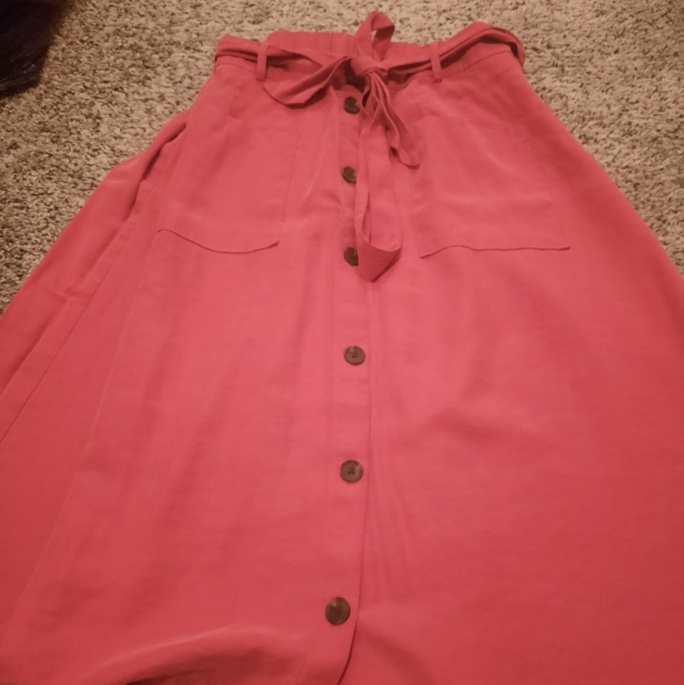 Old navy coral skirt size XL